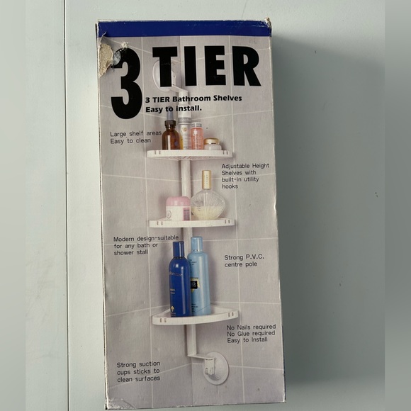 NWOT 3 Tier Bathroom Shelves - Picture 1 of 5